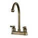 88-9016 - Sterling Industries - 9.5 2 Handle Centre Set Faucet Antique Brass Finish -