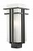 550PHB-ORBZ - Z-Lite - Abbey - One Light Post Outdoor Rubbed Bronze Finish with Matte Opal Glass - Abbey