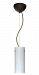 1KX-412319-LED-BR - Besa Lighting - Stilo 10 - One Light Cord Pendant with Flat Canopy BR: Bronze 1KX: Dome Canopy Cable FixtureBronze Finish with Carrera Glass - Stilo 10