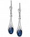 Sapphire (1-1/5 ct. t. w. ) & Diamond Accent Drop Earrings in 14k White Gold