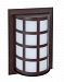 SCALA13-SW-LED-BR - Besa Lighting - Scala 13 - One Light Outdoor Wall Sconce BR: Bronze Brushed Aluminum Finish with Satin White Glass - Scala 13