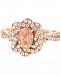 Le Vian Peach Morganite (1/2 ct. t. w. ) & Diamond (3/8 ct. t. w. ) Ring in 14k Rose Gold