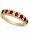 Certified Ruby (3/4 ct. t. w. ) & Diamond Accent Milgrain Band in 14k Gold
