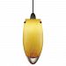 HS277AMSC1B35MR2 - LBL Lighting - Icicle - 2-Circuit Monorail Low-Voltage Pendant SN: Satin Nickel Finish XenonAmber Glass - Icicle