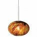 HS349AMSC1B35MR2 - LBL Lighting - Paperweight - 2-Circuit Monorail Low-Voltage Pendant SN: Satin Nickel Finish XenonAmber Glass - Paperweight
