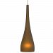 HS463BRSCLEDMPT - LBL Lighting - Cypree - Small Monopoint Low-Voltage Pendant SN: Satin Nickel Finish LEDBrown Glass - Cypree