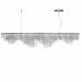 SU697CCSCLED - LBL Lighting - Mademoiselle - LED Suspension SN: Satin Nickel Finish Clear Glass - Mademoiselle