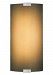 PW561BAMSICF1HEW - LBL Lighting - Omni - One Light Medium Wall Sconce with Cover SL: Silver Finish CF: Compact Flourescent 18 Watt - 120 VDark Amber Bubble Glass -