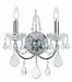 3222-CH-CL-MWP - Crystorama Lighting - Imperial - Two Light Wall Sconce Majestic Wood Polish Clear Hand Cut Crystal - Imperial