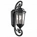 9081BKT - Kichler Lighting - Courtyard - Four Light Outdoor X-Large Wall Mount Textured Black Finish with Etched Seedy Glass - Courtyard