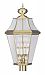 2368-02 - Livex Lighting - Georgetown - Four Light Outdoor Post Head Polished Brass Finish with Clear Beveled Glass - Georgetown