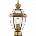 2153-01 - Livex Lighting - Monterey - One Light Outdoor Post Head Antique Brass Finish with Clear Beveled Glass - Monterey