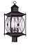 2096-07 - Livex Lighting - Providence - Three Light Outdoor Post Head Bronze Finish with Clear Beveled Glass - Providence