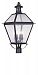 2054-07 - Livex Lighting - Waldwick - Four Light Outdoor Post Head Bronze Finish with Seeded Glass - Waldwick