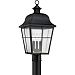 MHE9010K - Quoizel Lighting - Millhouse - 3 Light Outdoor Post Light Mystic Black Finish - Millhouse