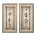 151-023/S2 - Sterling Industries - Cartouche And Shells I II - 49 Wall Art Black/Silver Finish -