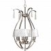 P3576-09 - Progress Lighting - Dazzle - Four Light Foyer Brushed Nickel Finish with Clear Glass - Dazzle