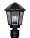327253-POST - Besa Lighting - Costaluz 3272 Series - One Light Outdoor Post Mount WH: White White Finish with Clear Glass - Costaluz 3272 Series