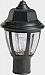77/806 - Nuvo Lighting - One Light Outdoor Post Lantern Black Finish with Clear Acrylic Panel Glass -
