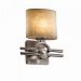 CLD-8507-55-NCKL-GU24 - Justice Design - Clouds - 9.25 One Light Wall Sconce Brushed NickelRectangle - Clouds