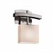 FSN-8597-55-OPAL-NCKL - Justice Design - Fusion - 9.75 One Light Wall Sconce Opal Brushed NickelRectangle - Fusion