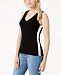 Bar Iii Colorblocked V-Neck Tank Top, Created for Macy's