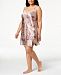 Thalia Sodi Plus Size Floral-Print Lace-Trim Chemise, Created for Macy's