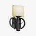 POR-8587-30-BMBO-DBRZ-GU24 - Justice Design - Heritage ADA 1-Light Wall Sconce Bamboo Shade Impression Dark Bronze FinishOval - Limoges Collection