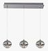 E22564-81PC - ET2 Lighting - Zing - 24 Inch 9W 3 LED Ball Linear Pendant With Canopy Polished Chrome Finish with Mirror Chrome Glass - Zing