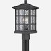 SNN9009K - Quoizel Lighting - Stonington - 1 Light Outdoor Post Lantern Mystic Black Finish with Clear Water Glass - Stonington