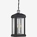 TML1908K - Quoizel Lighting - Trumbull - 3 Light Outdoor Hanging Lantern Mystic Black Finish with Clear Seedy Glass - Trumbull