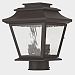 20234-07 - Livex Lighting - Hathaway - Two Light Outdoor Post Lantern Bronze Finish with Clear Water Glass - Hathaway