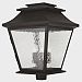 20248-07 - Livex Lighting - Hathaway - Five Light Outdoor Post Lantern Bronze Finish with Clear Water Glass - Hathaway