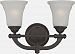 60/5312 - Nuvo Lighting - Monroe - Two Light Bath Vanity Georgetown Bronze Finish with Frosted Ribbed Glass - Monroe