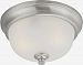60/5590 - Nuvo Lighting - Elizabeth - Two Light Bath Vanity Brushed Nickel Finish with Frosted Glass - Elizabeth