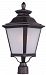 85621FSBZ - Maxim Lighting - Knoxville EE - One Light Outdoor Post Lantern Bronze Finish with Frosted Seedy Glass - Knoxville EE