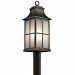 49583OZ - Kichler Lighting - Pallerton Way - One Light Outdoor Post Lantern Olde Bronze Finish with Frosted Seedy Glass - Pallerton Way