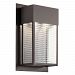 49190AZLED - Kichler Lighting - Sorel - 16 40W 2 LED Outdoor X-Large Wall Sconce Architectural Bronze Finish with Clear Seedy Glass - Sorel