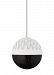 HS848SCSMSCLED830MR2 - LBL Lighting - Sphere - 4 9W 1 LED 2-Circuit Monorail Low-Voltage Pendant SN: Satin Nickel Finish Cast Smoke Glass - Sphere