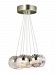 LP84907SCCRLED930 - LBL Lighting - Sphere - 28 101.5W 7 LED Chandelier Satin Nickel Finish with Cast Clear Glass - Sphere