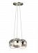 LP84903SCCRLED930 - LBL Lighting - Sphere - 12 43.5W 3 LED Chandelier Satin Nickel Finish with Cast Clear Glass - Sphere