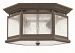 1683OZ - Hinkley Lighting - Edgewater - Two Light Outdoor Flush Mount Oil Rubbed Bronze Finish with Clear Seedy Glass - Edgewater