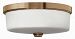 5421BR-LED - Hinkley Lighting - 17 32W 1 LED Foyer Brushed Bronze Finish with Etched Opal Glass -