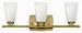 53013BC - Hinkley Lighting - Darby - Three Light Bath Vanity Brushed Caramel Finish with Etched Opal Glass - Darby