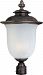 55190FCCH - Maxim Lighting - Cambria - 15 7W 1 LED Outdoor Post Lantern Chocolate Finish with Frost Crackle Glass - Cambria