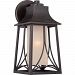 HTR8408IB - Quoizel Lighting - Hunter - 18.5 One Light Outdoor Wall Lantern 150W Incandescent A-21 Medium Amber Etched Glass - Hunter