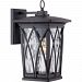 GVR8408K - Quoizel Lighting - Grover - 14.5 Inch 1 Light Outdoor Wall Lantern 100W Incandescent A-19 Medium Clear Water Glass - Grover