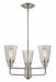 428-3-BN - Z-Lite - Annora Chandelier 3 Light Steel/Glass Brushed Nickel Finish with Clear Glass - Annora