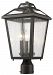 539PHMR-ORB - Z-Lite - Bayland - 17 Inch Three Light Outdoor Post Mount Oil Rubbed Bronze Finish with Clear Seedy Glass - Bayland