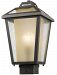 532PHMS-ORB - Z-Lite - Memphis - 16 Inch One Light Outdoor Post Mount Oil Rubbed Bronze Finish with Clear Seedy/Tinted Glass - Memphis